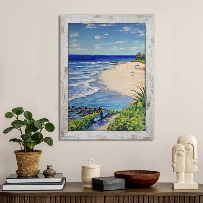 Original Impressionism Beach Painting by Irina Redine