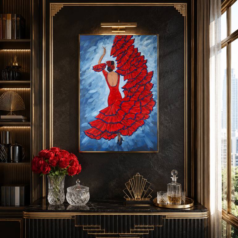 Original Expressionism Women Painting by Irina Redine