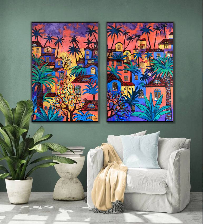 Original Contemporary Architecture Painting by Irina Redine