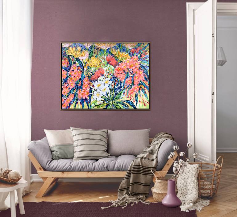 Original Impressionism Floral Painting by Irina Redine