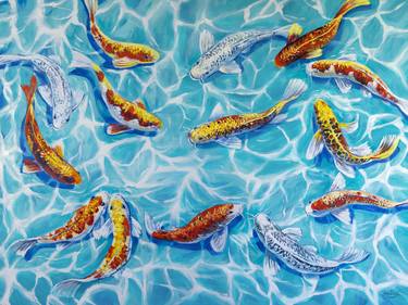 Original Fine Art Animal Painting by Irina Redine