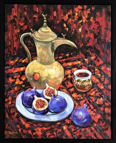 Original Impressionism Food & Drink Painting by Irina Redine