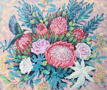 Print of Fine Art Floral Paintings by Irina Redine