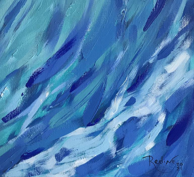 Original Expressionism Seascape Painting by Irina Redine