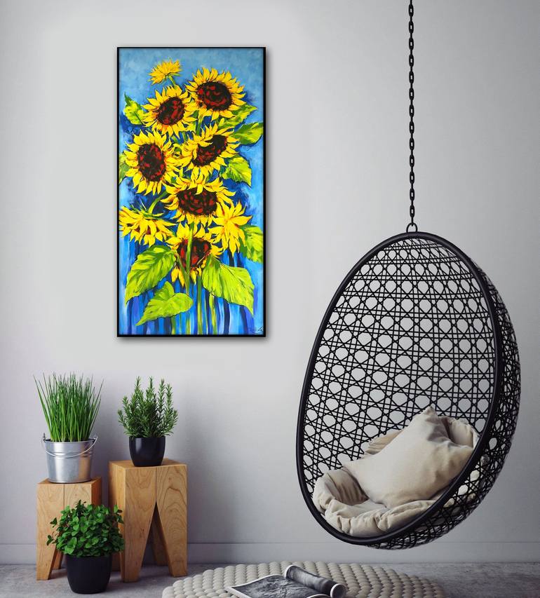 Original Impressionism Floral Painting by Irina Redine