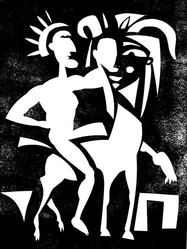 Original Contemporary Classical Mythology Printmaking by Shahen Shahinyan
