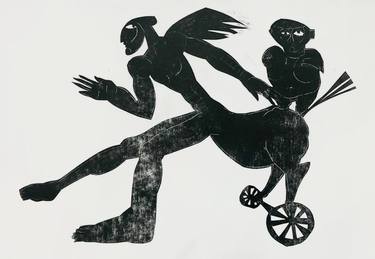 Original Abstract Fantasy Printmaking by Shahen Shahinyan