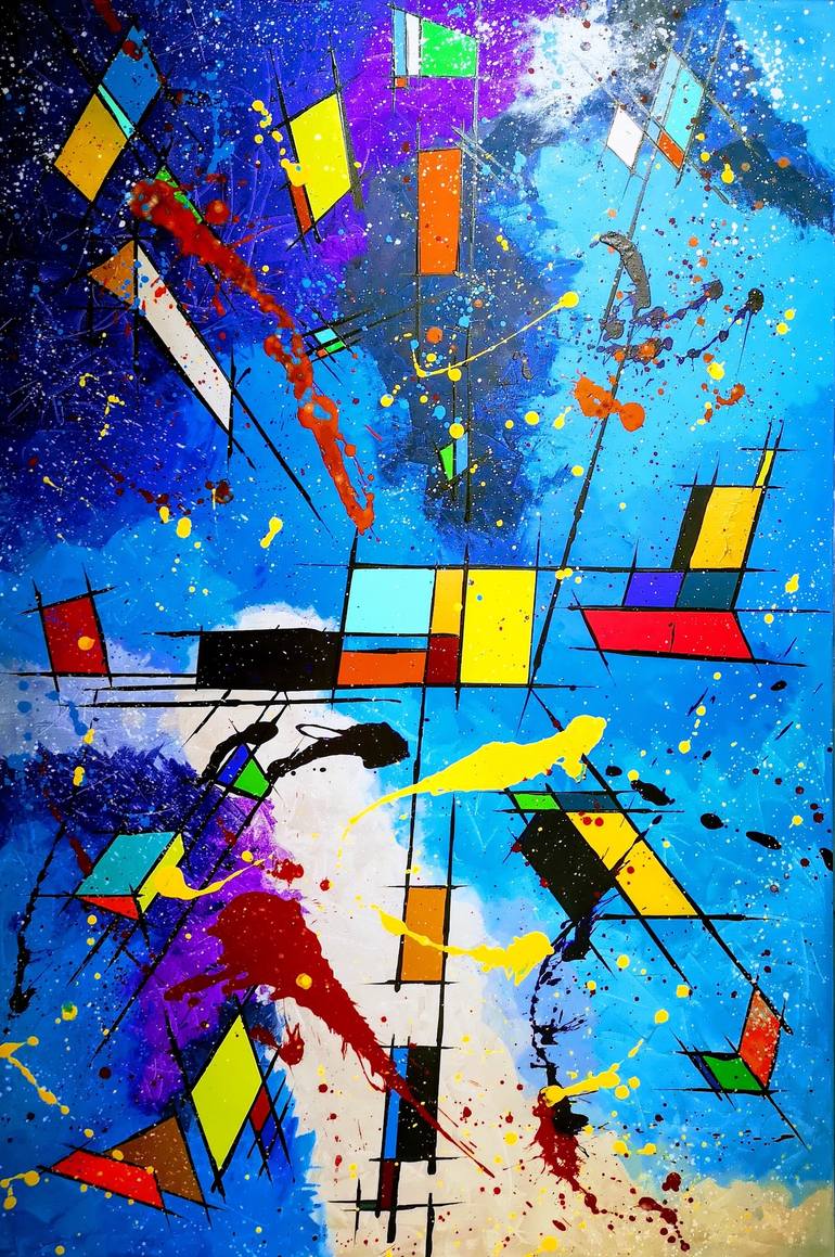 Original Modern Abstract Painting by i Van BALCO