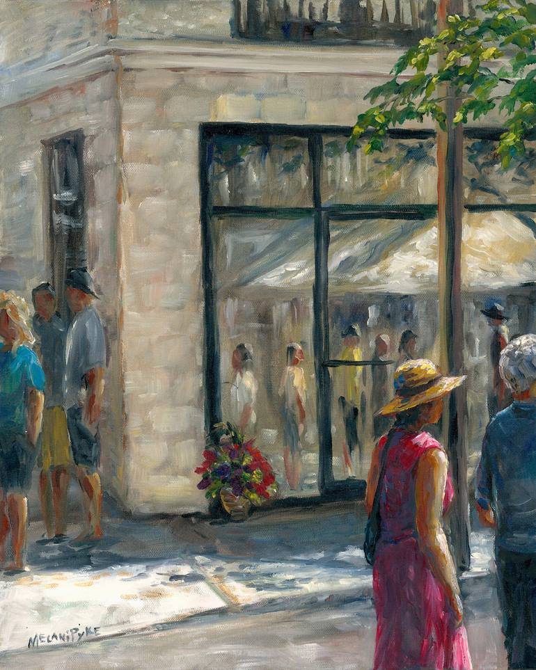 Original Architecture Painting by Melani Pyke | Realism Art on Canvas | Festival Reflection