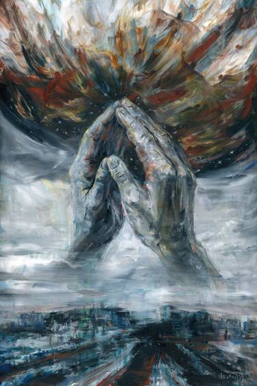 Original Abstract Religion Painting by Melani Pyke