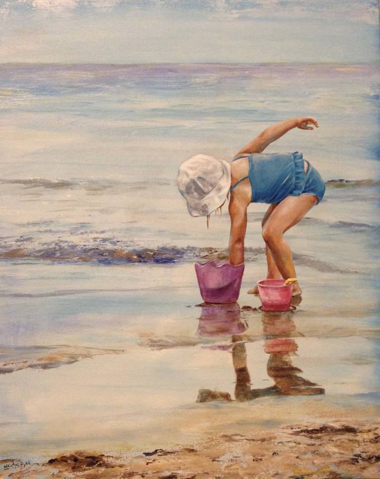 Original Figurative Children Painting by Melani Pyke