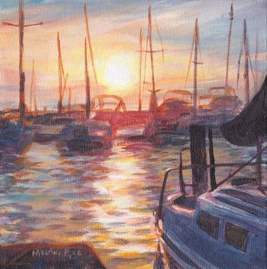 Marina at Sunset, Port Dalhousie Sailboats thumb