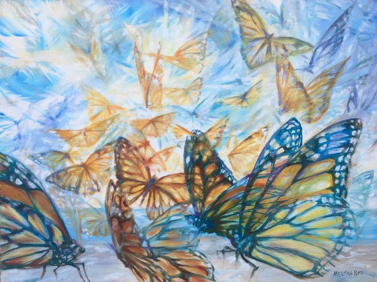 Butterfly Art Print, Vintage Style Butterflies, Nature Art