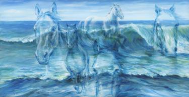 Print of Fine Art Horse Paintings by Melani Pyke