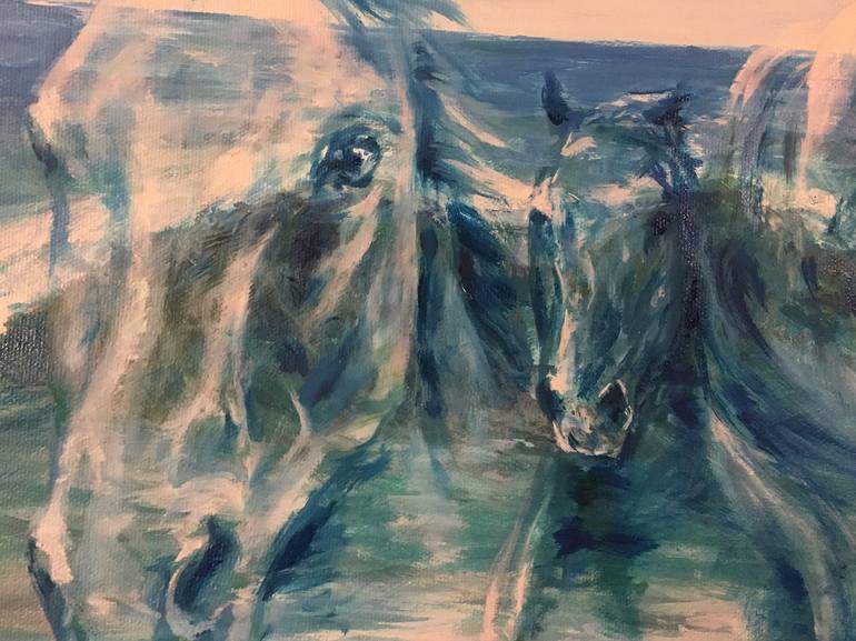 Original Fine Art Horse Painting by Melani Pyke