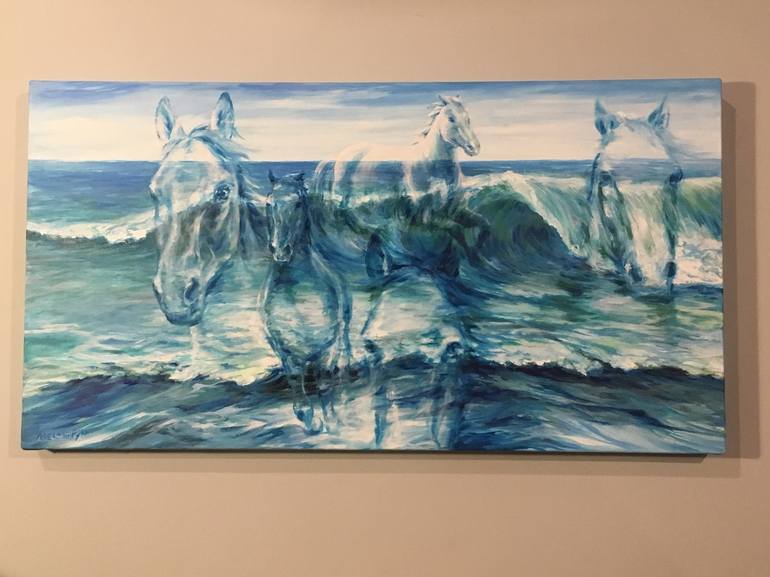 Original Fine Art Horse Painting by Melani Pyke