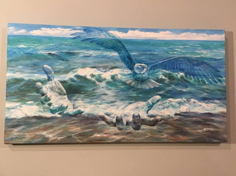 Original Conceptual Seascape Painting by Melani Pyke