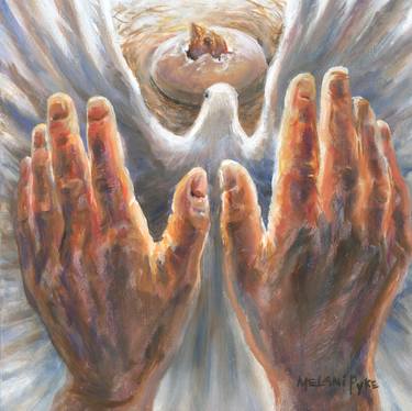Healing Hands of Faith with New Life Hatching thumb
