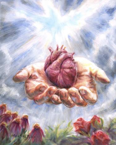 Heart In God S Hands Painting By Melani Pyke Saatchi Art