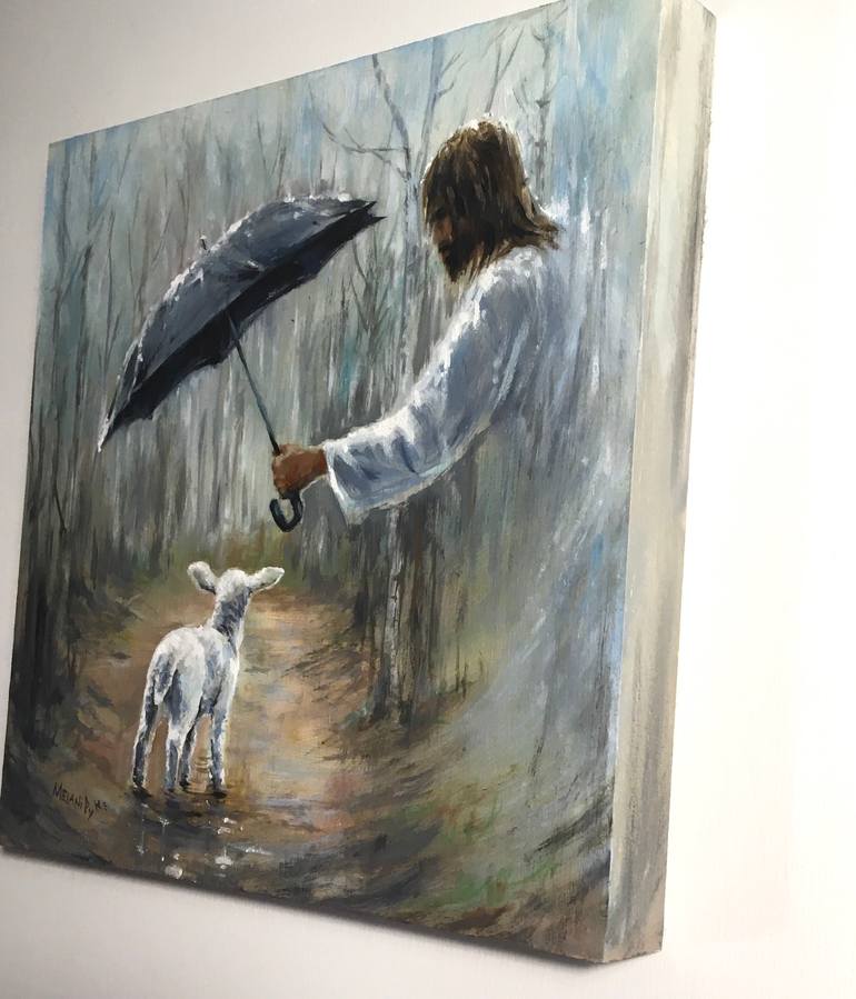 Original Surrealism Religion Painting by Melani Pyke