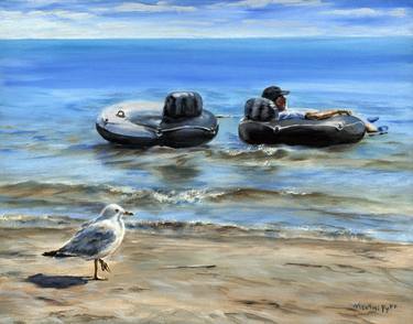 Original Realism Beach Paintings by Melani Pyke