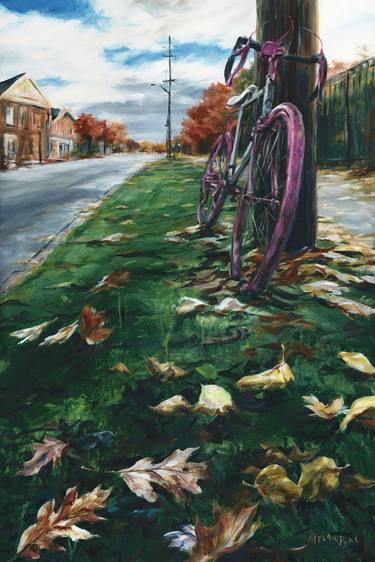 Original Bicycle Paintings by Melani Pyke