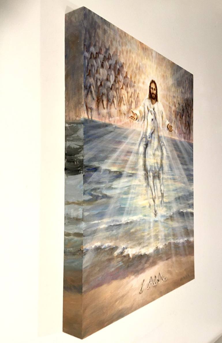 Original Surrealism Religious Painting by Melani Pyke