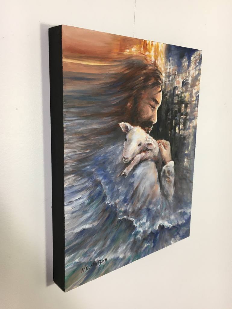 Original Surrealism Religion Painting by Melani Pyke