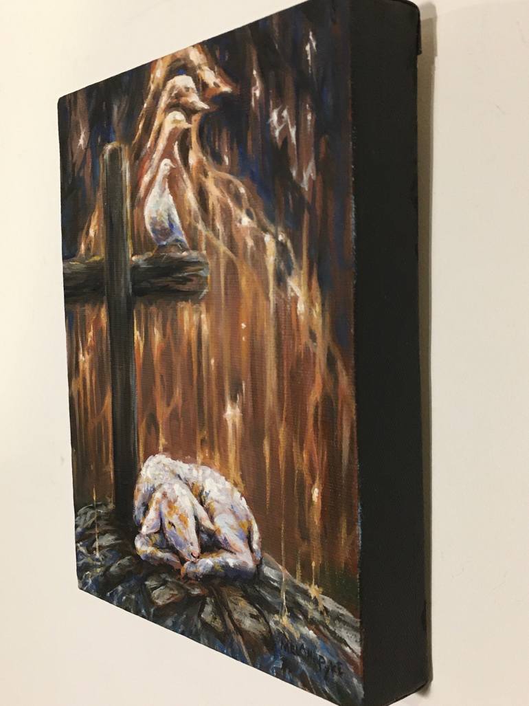 Original Surrealism Religion Painting by Melani Pyke
