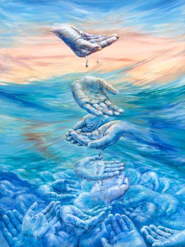 Original Surrealism Water Paintings by Melani Pyke