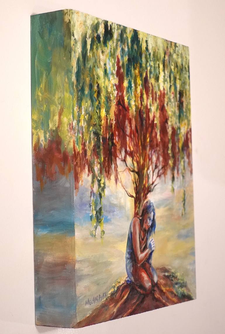 Original Surrealism Tree Painting by Melani Pyke