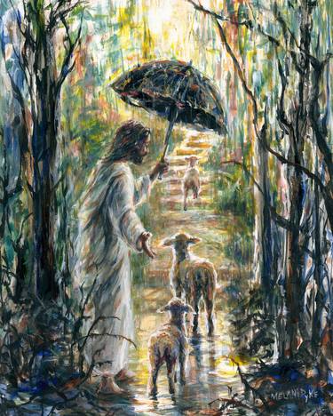 Original Impressionism Religious Paintings by Melani Pyke