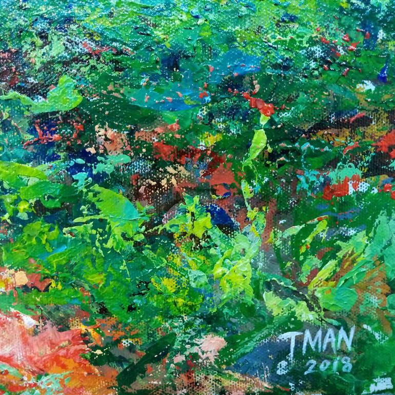 Original Impressionism Landscape Painting by Tman Tse