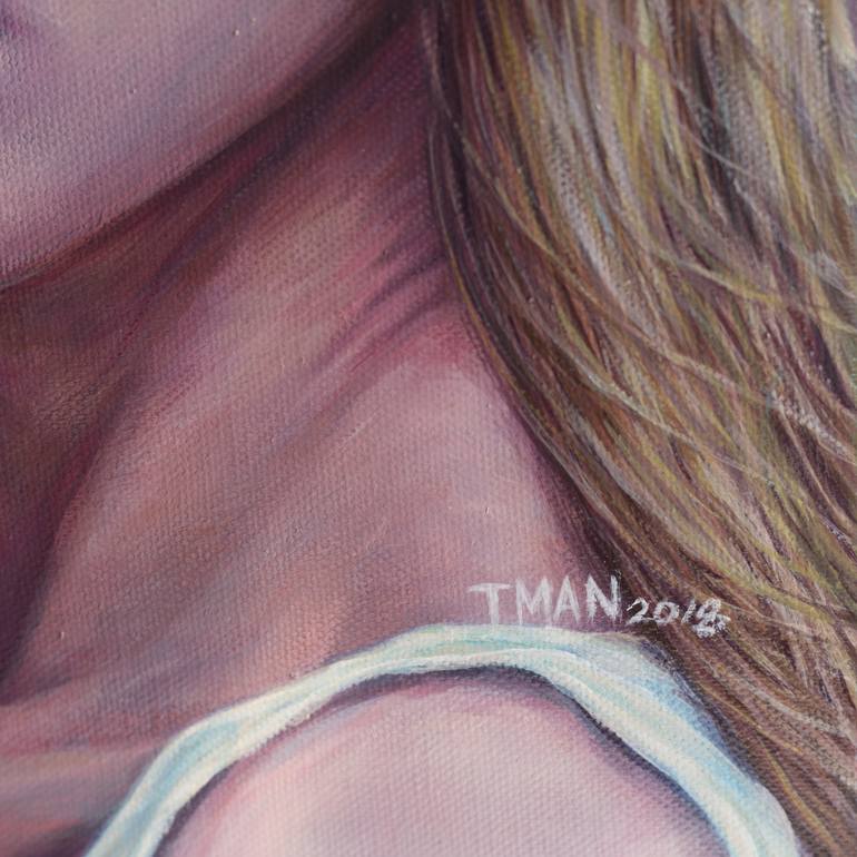 Original Fine Art Portrait Painting by Tman Tse