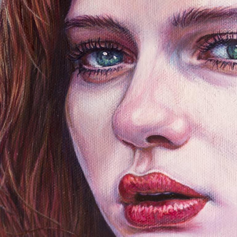 Original Fine Art Portrait Painting by Tman Tse