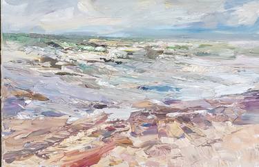 Original Impressionism Beach Paintings by Anna Pavlova