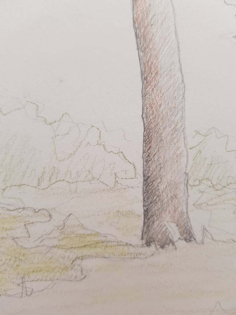 Original Illustration Landscape Drawing by Quico Hernández