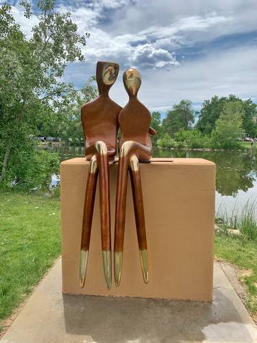 Original Figurative People Sculpture by Yenny Cocq