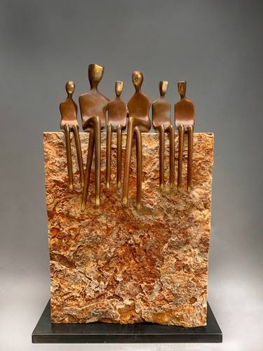 Original Figurative Family Sculpture by Yenny Cocq