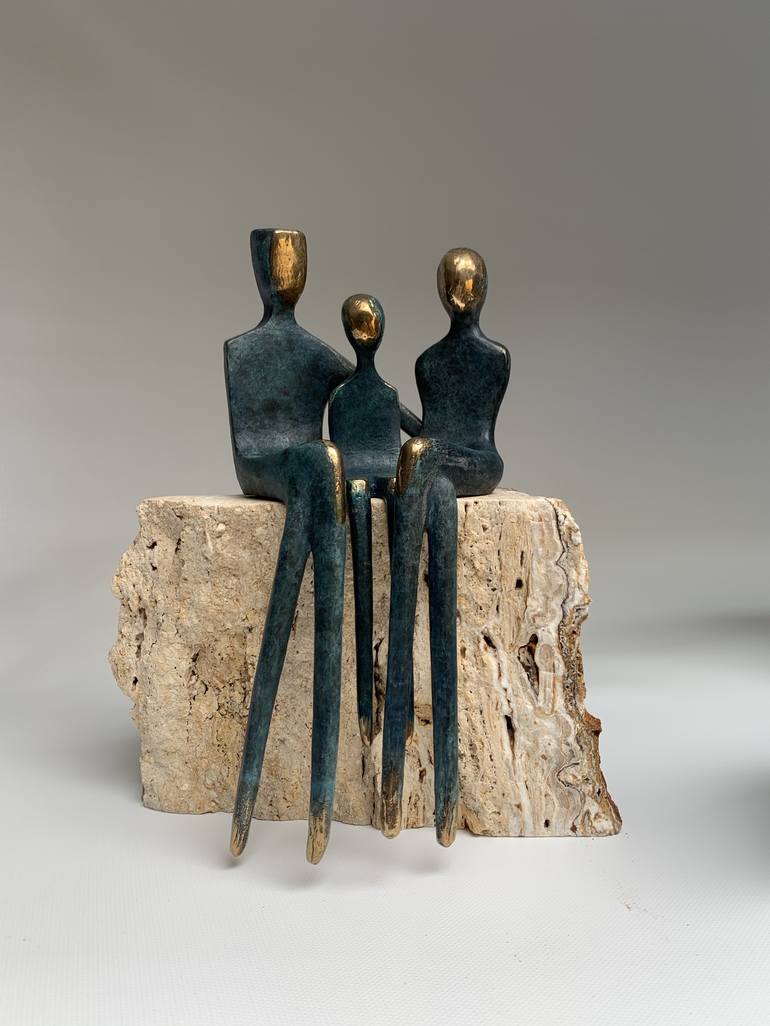 Original Figurative Family Sculpture by Yenny Cocq