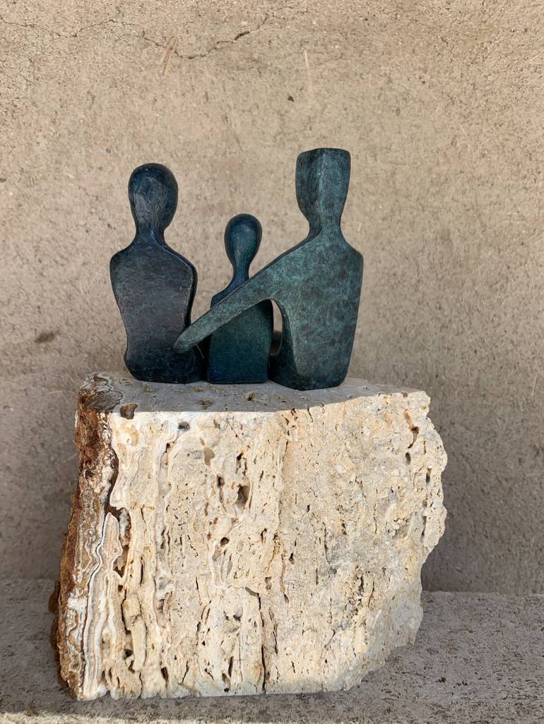 Original Figurative Family Sculpture by Yenny Cocq