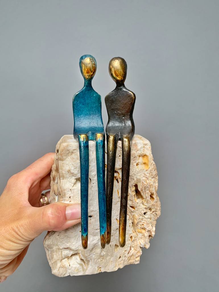 Original Figurative People Sculpture by Yenny Cocq