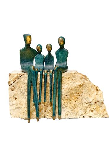 Original Family Sculpture by Yenny Cocq