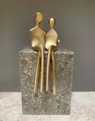 Original Figurative Love Sculpture by Yenny Cocq