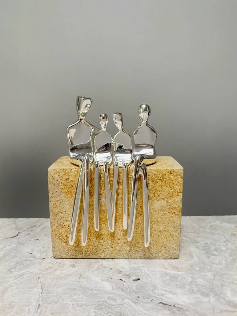 Original Figurative Family Sculpture by Yenny Cocq