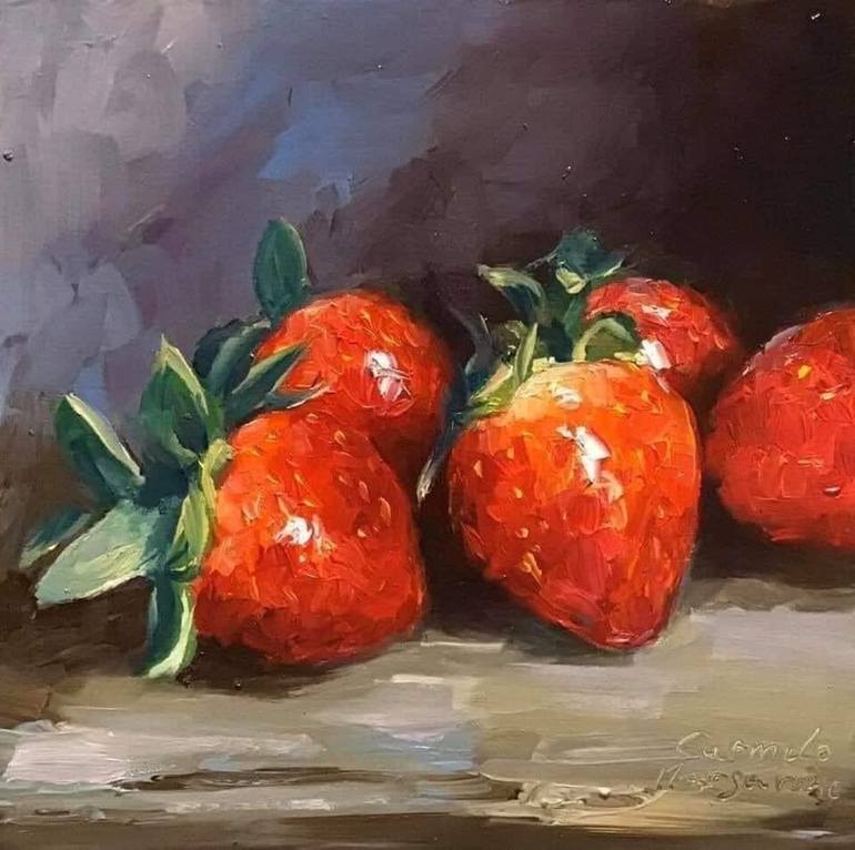 Fragole Painting by Carmelo Margarone | Saatchi Art
