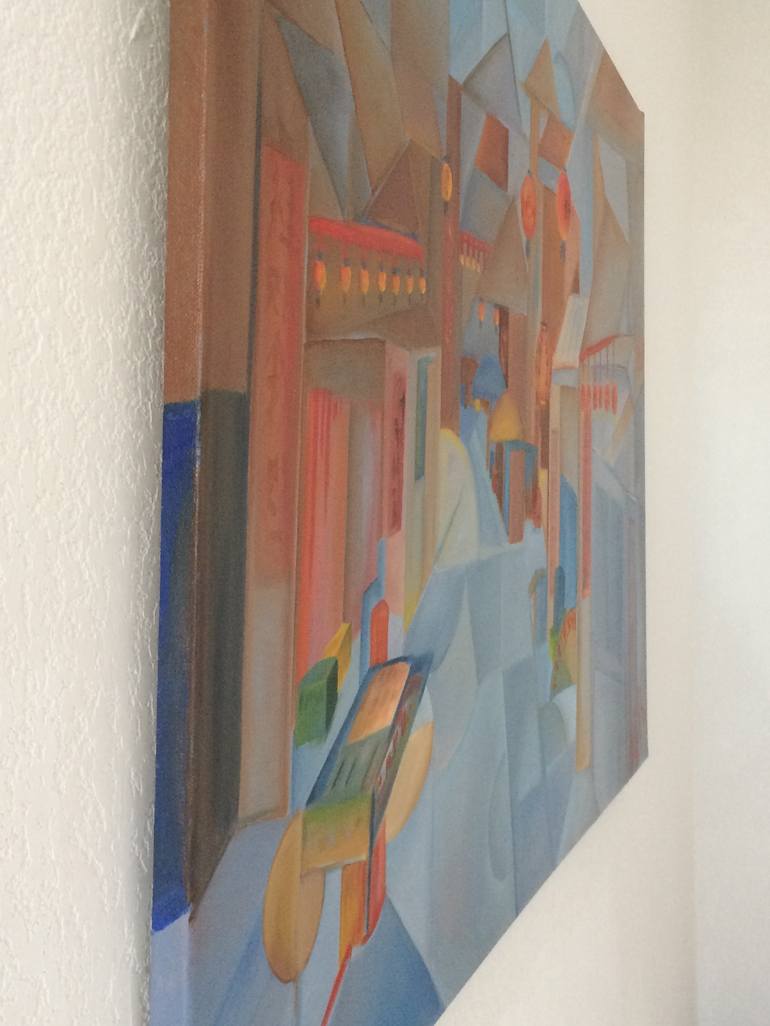 Original Cubism Abstract Painting by Nicole Schoofs