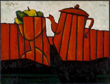 Print of Expressionism Still Life Paintings by Joaquin Aroztegui