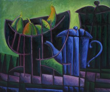 Print of Expressionism Still Life Paintings by Joaquin Aroztegui