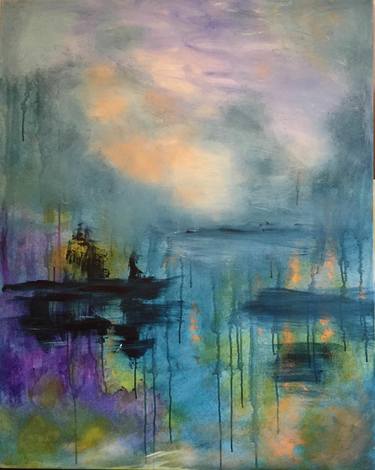 Print of Abstract Expressionism Landscape Paintings by Bea Paintings